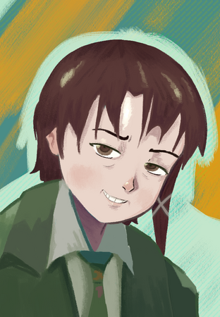 Lain + Disco Elysium fanart